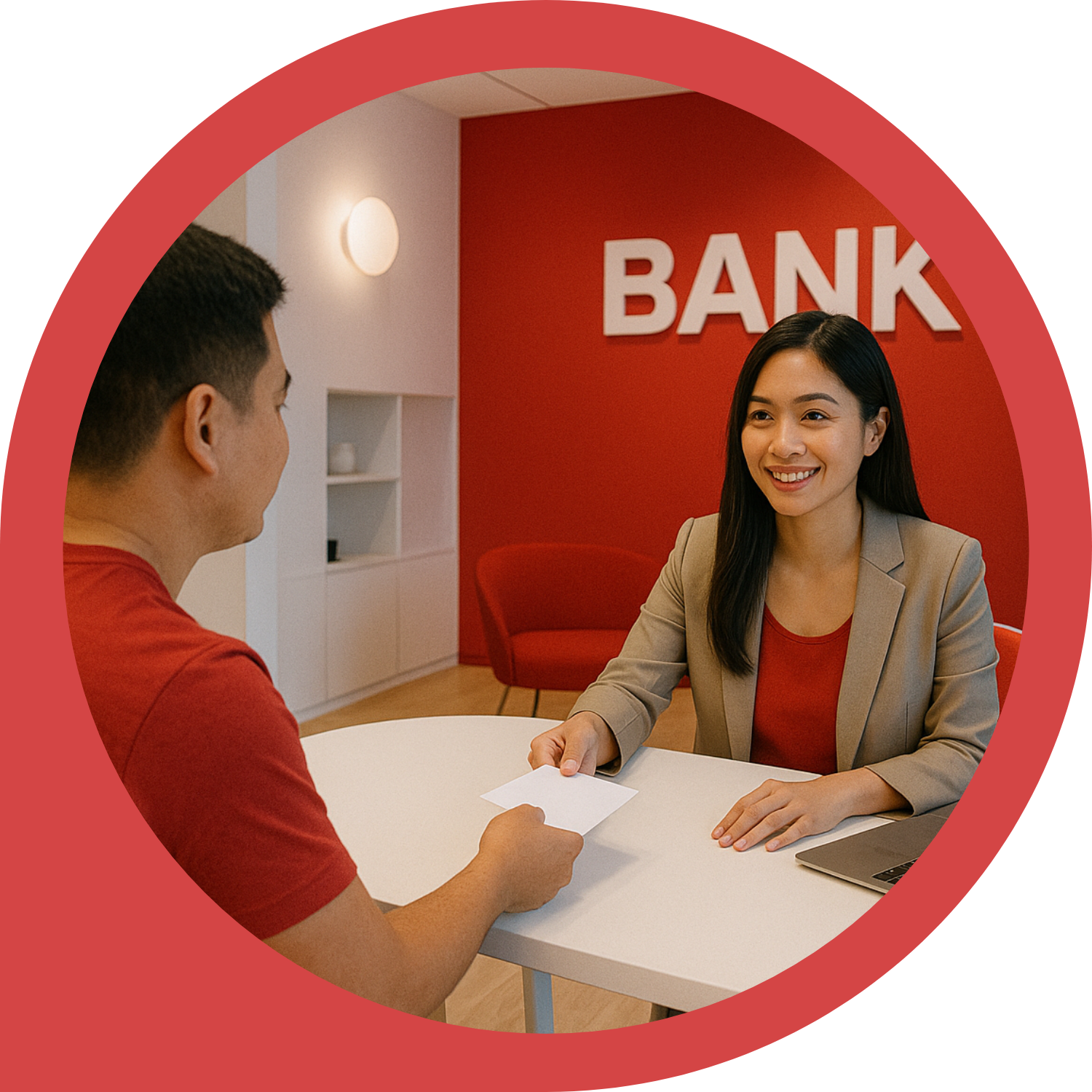 bank teller filipina